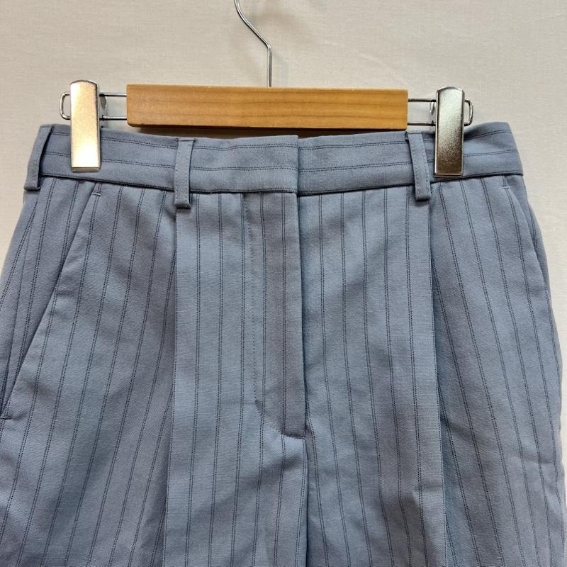アクネストゥディオズ Acne Studios パンツ ショートパンツ FN-WN-SHOR000038 ストライプ タック ショートパンツ 34 青 / ブルー / blue レディース USED 古着 中古 50160206