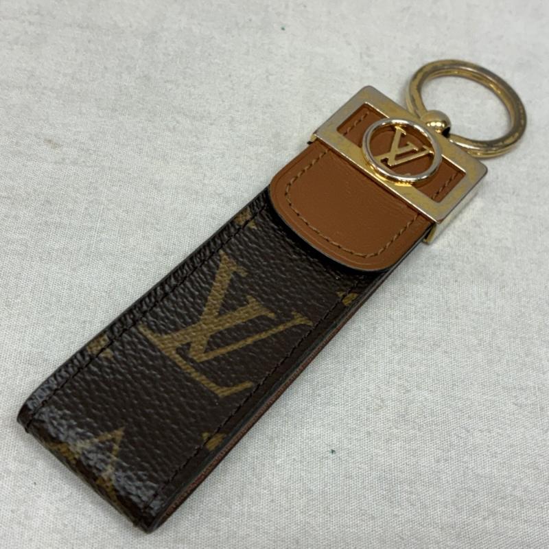 ルイヴィトン LOUIS VUITTON キーホルダー キーホルダー ポルト クレ ドラゴンヌ ドーフィーヌ M69000 モノグラム キャンバス カーフ レザー キーリング - メンズ USED 古着 中古 50160207