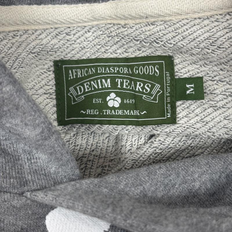 デニムティアーズ DENIM TEARS パーカー 長袖 Cotton Wreath Hoodie フラワー プリント スウェット プルオーバー パーカ M 灰 / グレー / gray メンズ USED 古着 中古 50160208