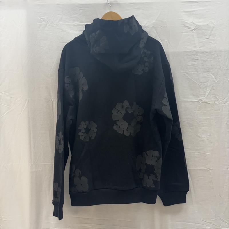デニムティアーズ DENIM TEARS パーカー 長袖 Cotton Wreath Hoodie フラワー プリント スウェット プルオーバー パーカ M 黒 / ブラック / black メンズ USED 古着 中古 50160211