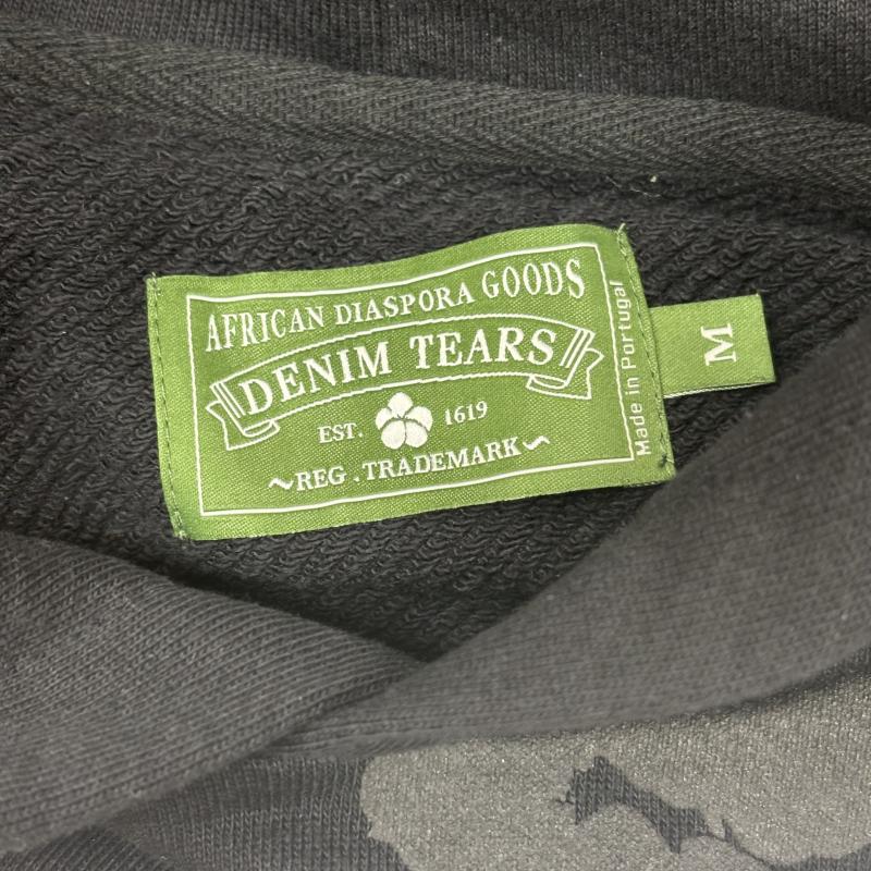 デニムティアーズ DENIM TEARS パーカー 長袖 Cotton Wreath Hoodie フラワー プリント スウェット プルオーバー パーカ M 黒 / ブラック / black メンズ USED 古着 中古 50160211