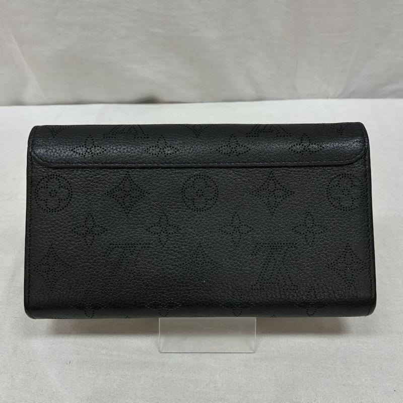 ルイヴィトン LOUIS VUITTON 財布 長財布 ポルトフォイユ イリス モノグラム マヒナ ノワール M60143 カーフ レザー 長財布 - レディース USED 古着 中古 50160212