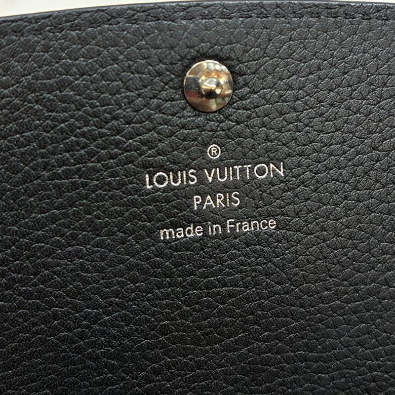ルイヴィトン LOUIS VUITTON 財布 長財布 ポルトフォイユ イリス モノグラム マヒナ ノワール M60143 カーフ レザー 長財布 - レディース USED 古着 中古 50160212
