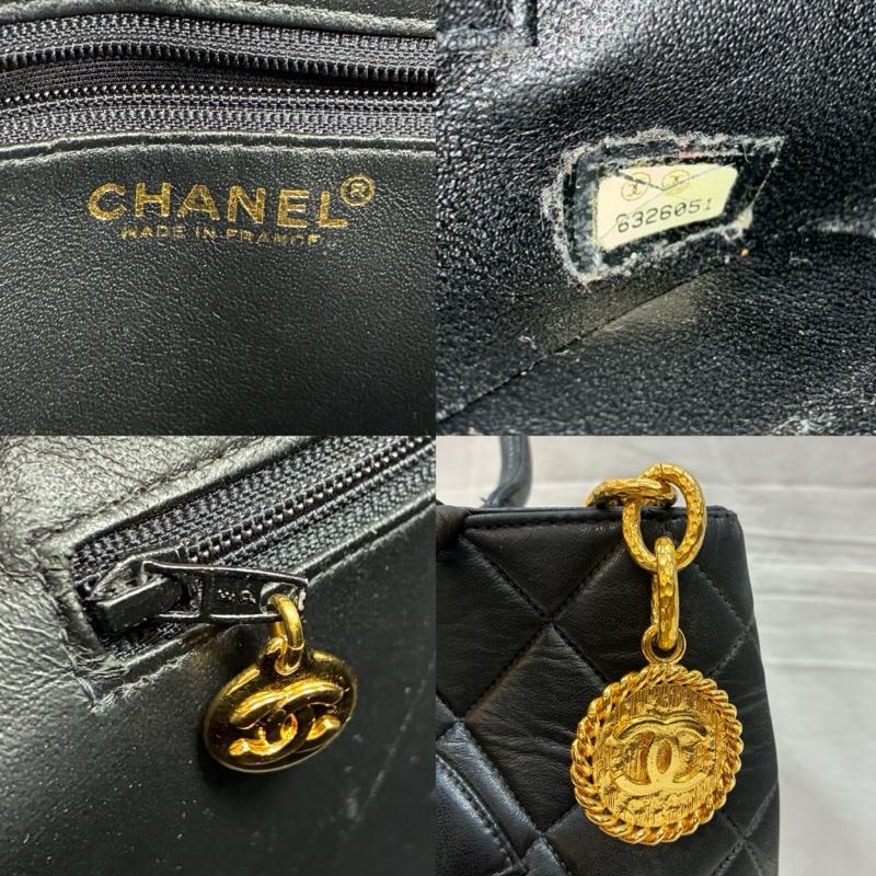 シャネル CHANEL トートバッグ トートバッグ マトラッセ ココマーク ゴールド メダリオン チャーム ラム レザー 復刻 トート バッグ - レディース USED 古着 中古 50160220
