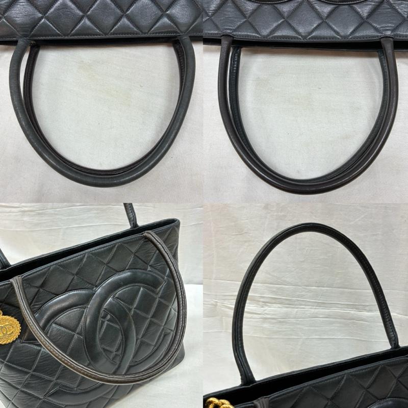 シャネル CHANEL トートバッグ トートバッグ マトラッセ ココマーク ゴールド メダリオン チャーム ラム レザー 復刻 トート バッグ - レディース USED 古着 中古 50160220