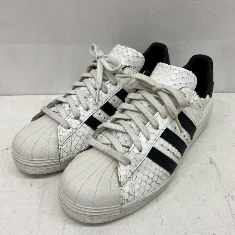 アディダス adidas スニーカー スニーカー スネーク パイソン 型押し スーパースター 80s S75836 28.0cm 白 / ホワイト / white X 黒 / ブラック / black メンズ USED 古着 中古 50160228