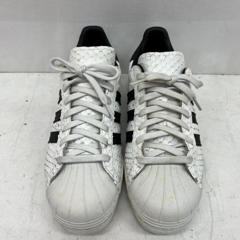 アディダス adidas スニーカー スニーカー スネーク パイソン 型押し スーパースター 80s S75836 28.0cm 白 / ホワイト / white X 黒 / ブラック / black メンズ USED 古着 中古 50160228