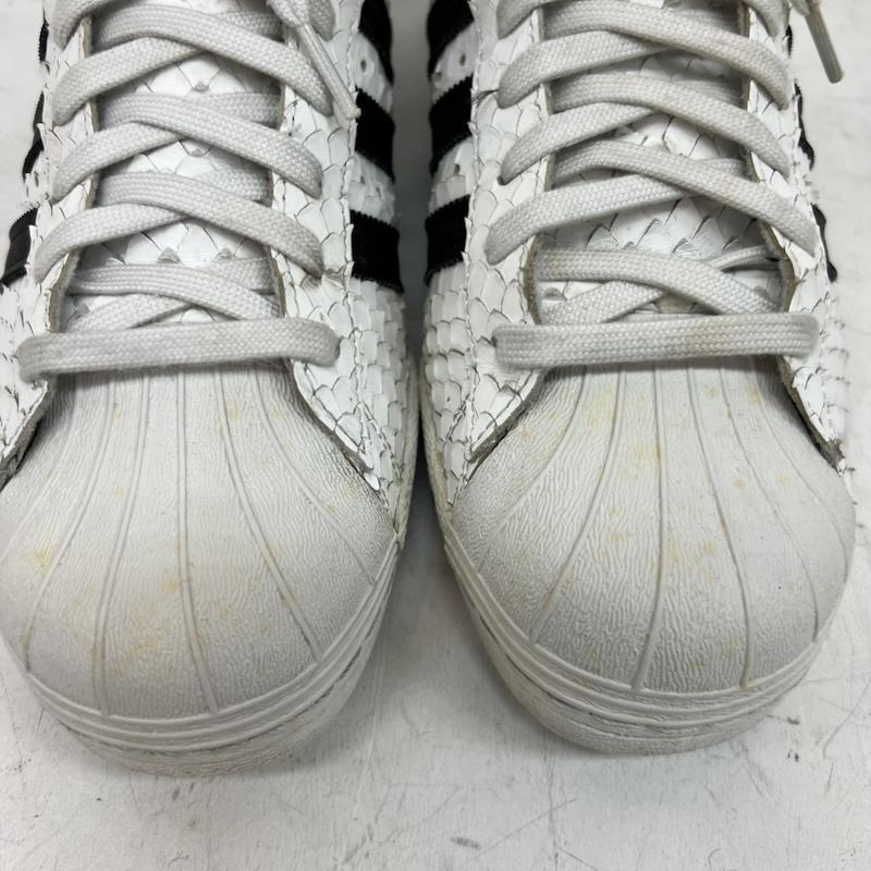 アディダス adidas スニーカー スニーカー スネーク パイソン 型押し スーパースター 80s S75836 28.0cm 白 / ホワイト / white X 黒 / ブラック / black メンズ USED 古着 中古 50160228