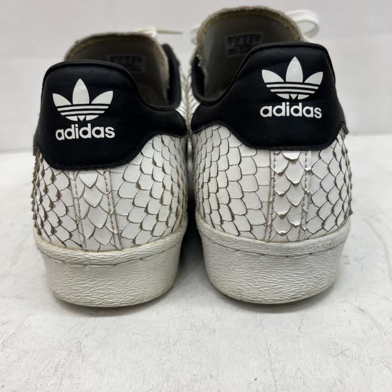 アディダス adidas スニーカー スニーカー スネーク パイソン 型押し スーパースター 80s S75836 28.0cm 白 / ホワイト / white X 黒 / ブラック / black メンズ USED 古着 中古 50160228