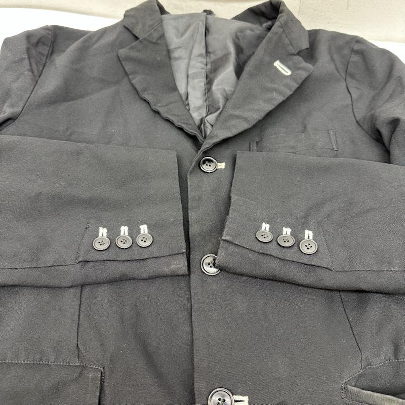 ブラックコムデギャルソン BLACK COMME des GARCONS ジャケット、上着 ジャケット、ブレザー 3B 縮絨 テーラード ジャケット - 黒 / ブラック / black メンズ USED 古着 中古 50160229