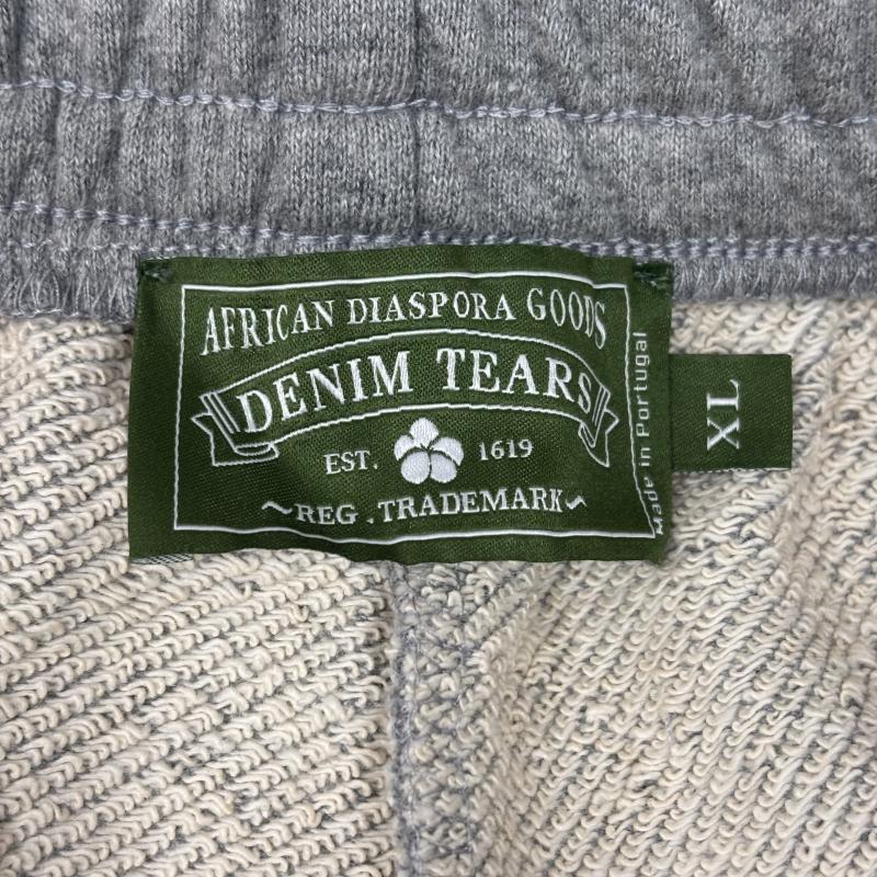 デニムティアーズ DENIM TEARS ボトムス ボトムス Cotton Wreath Hoodie フラワー プリント スウェット パンツ イージー ジョガー XL 灰 / グレー / gray メンズ USED 古着 中古 50160236