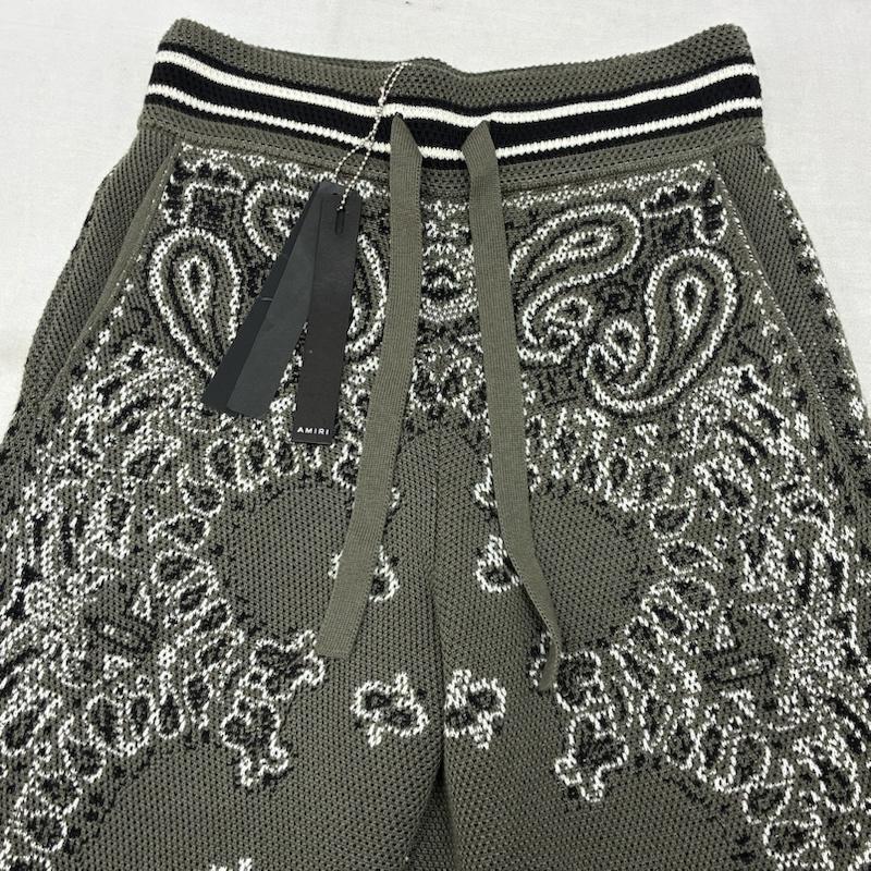 アミリ AMIRI ボトムス ボトムス バンダナ ニット スウェット パンツ ペイズリー イージー フレア ブーツカット XS メンズ USED 古着 中古 50160238