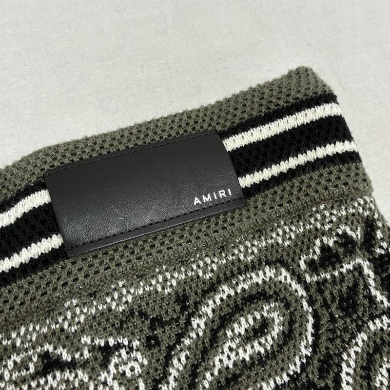 アミリ AMIRI ボトムス ボトムス バンダナ ニット スウェット パンツ ペイズリー イージー フレア ブーツカット XS メンズ USED 古着 中古 50160238