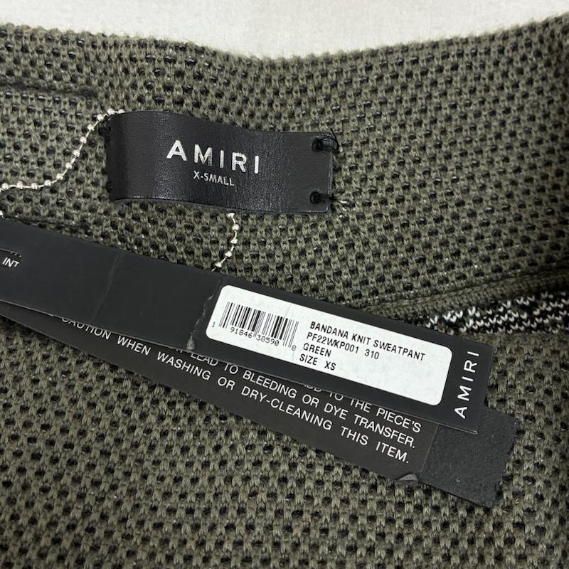 アミリ AMIRI ボトムス ボトムス バンダナ ニット スウェット パンツ ペイズリー イージー フレア ブーツカット XS メンズ USED 古着 中古 50160238