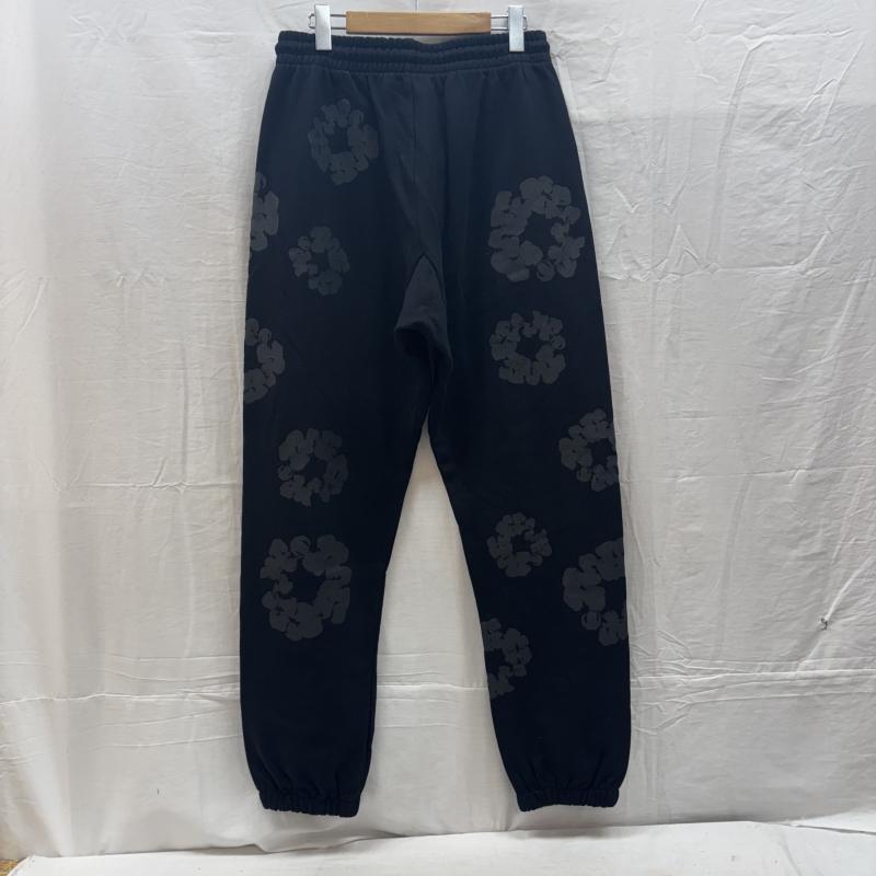 デニムティアーズ DENIM TEARS ボトムス ボトムス Cotton Wreath Hoodie フラワー プリント スウェット パンツ イージー ジョガー L 黒 / ブラック / black メンズ USED 古着 中古 50160240