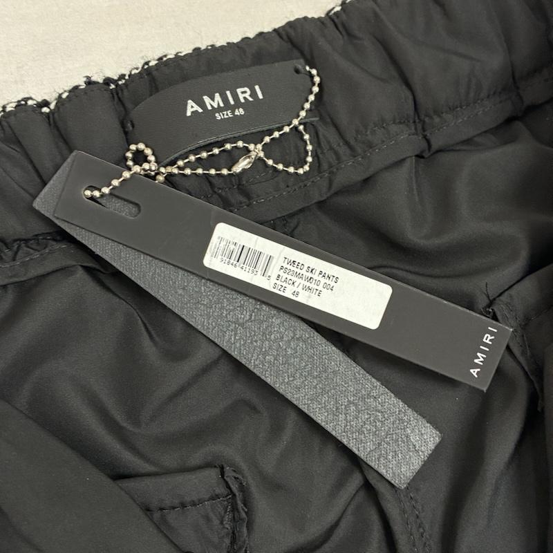 アミリ AMIRI ボトムス ボトムス ツイード スキー パンツ サイド ジップ スナップボタン 48 メンズ USED 古着 中古 50160241