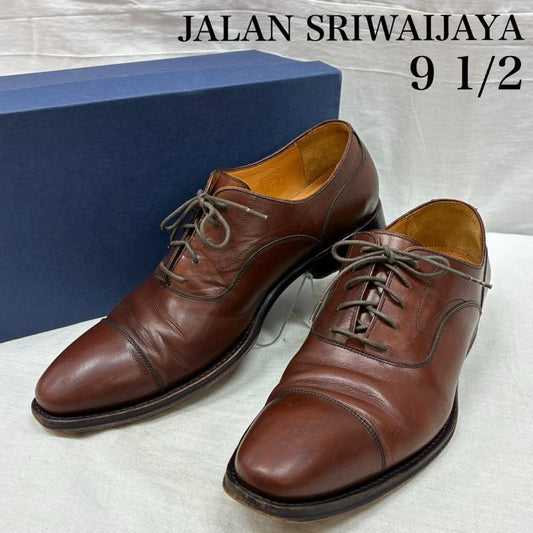 ジャラン スリウァヤ JALAN SRIWIJAYA 革靴 革靴 98654 内羽根 ストレートチップ カーフ レザー シューズ 革靴 9 1/2 UK：9.5 メンズ USED 古着 中古 50160245