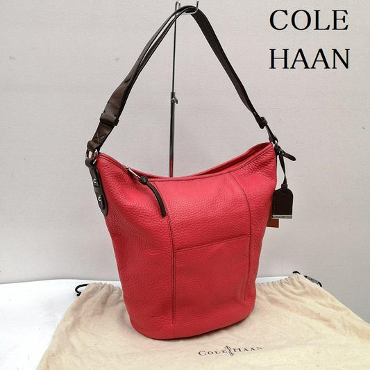 コールハーン COLE HAAN ショルダーバッグ ショルダーバッグ バケット レザー ショルダー バッグ - 赤 / レッド / red レディース USED 古着 中古 50160247