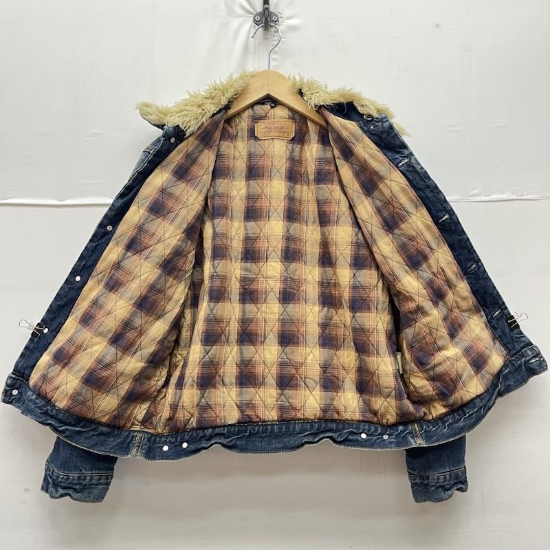 リーバイス Levi s ジャケット、上着 ジャケット、ブレザー 00s 70500-00 襟 ファー 中綿 デニム ジャケット M 無地 インディゴ / インディゴ / Indigo メンズ USED 古着 中古 50160257