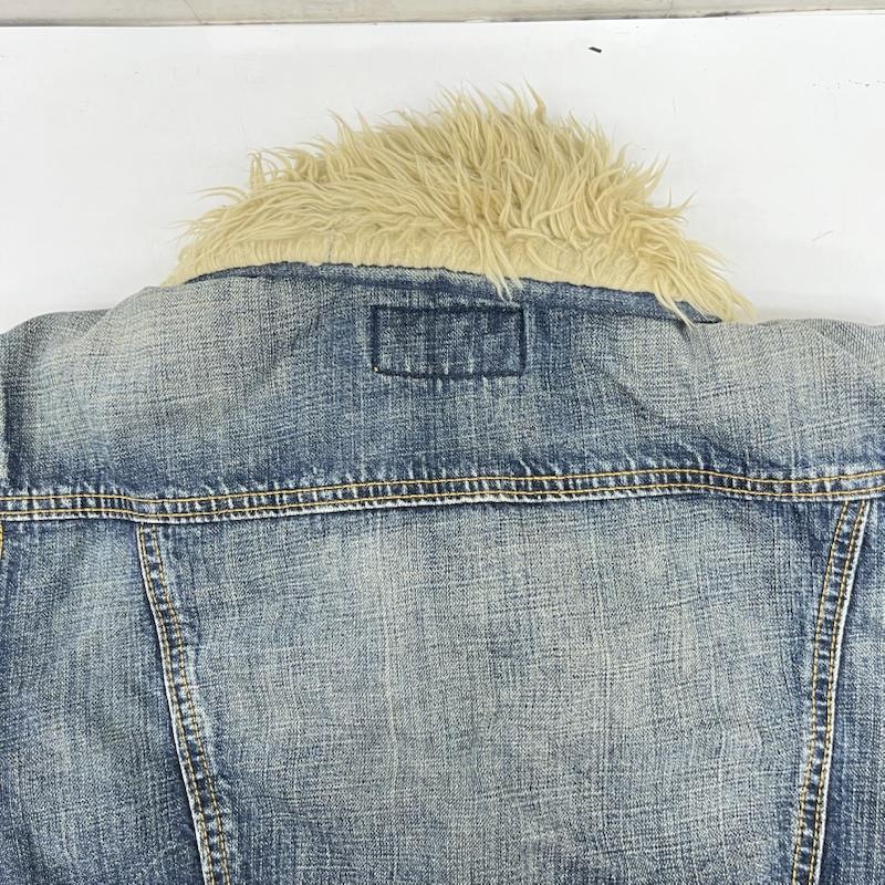 リーバイス Levi s ジャケット、上着 ジャケット、ブレザー 00s 70500-00 襟 ファー 中綿 デニム ジャケット M 無地 インディゴ / インディゴ / Indigo メンズ USED 古着 中古 50160257
