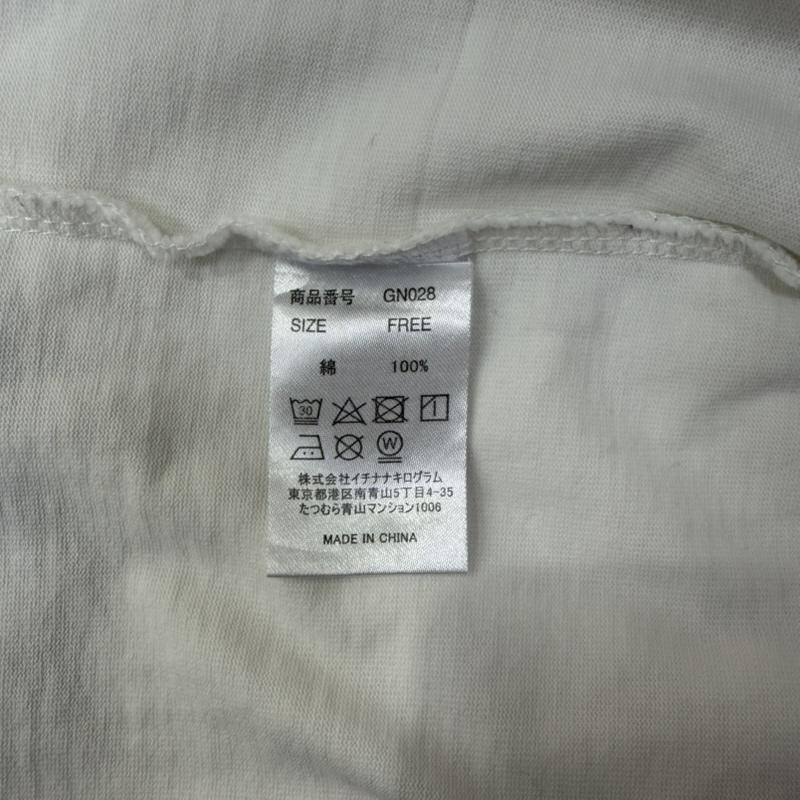グッドナイトストア good night 5tore Tシャツ 半袖 GN028 ロゴプリントTシャツ white FREE 綿100％ FREE ロゴ、文字 X プリント 白 / ホワイト / white X 黒 / ブラック / black レディース USED 古着 中古 50160261