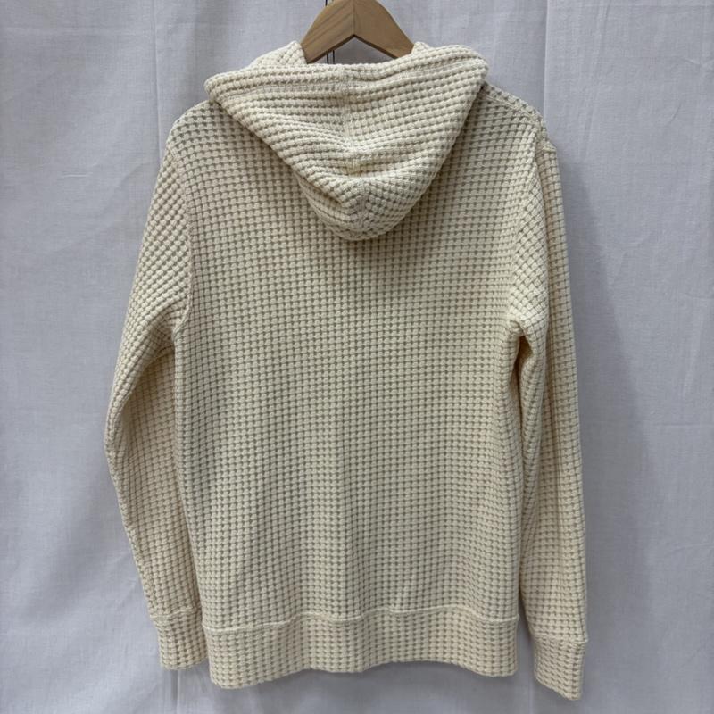 シーグリーン Seagreen パーカー 長袖 msea24s0846-m BIG WAFFLE HOODIE cream SIZE:4(XL) ダブルジップ XL 無地 アイボリー / アイボリー / メンズ USED 古着 中古 50160266