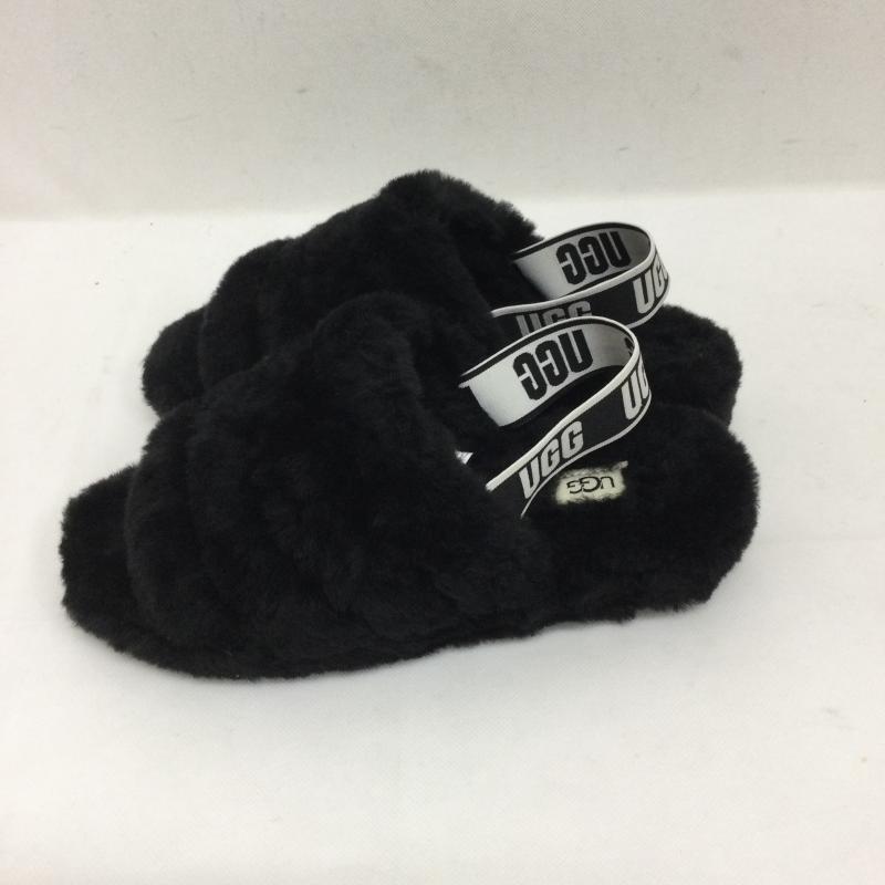 アグ UGG サンダル サンダル アグ UGG サンダル FLUFF YEAH SLIDE フラッフ イヤー スライド 1095119 25.0cm 黒 / ブラック / black レディース USED 古着 中古 50160271