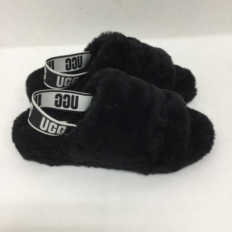 アグ UGG サンダル サンダル アグ UGG サンダル FLUFF YEAH SLIDE フラッフ イヤー スライド 1095119 25.0cm 黒 / ブラック / black レディース USED 古着 中古 50160271