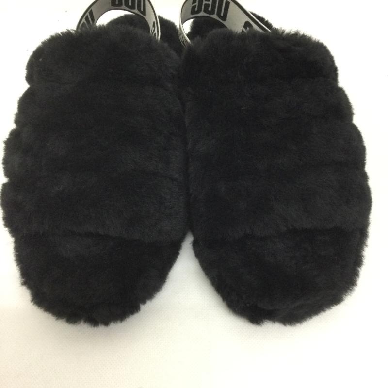 アグ UGG サンダル サンダル アグ UGG サンダル FLUFF YEAH SLIDE フラッフ イヤー スライド 1095119 25.0cm 黒 / ブラック / black レディース USED 古着 中古 50160271