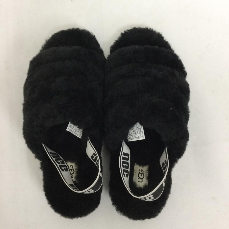 アグ UGG サンダル サンダル アグ UGG サンダル FLUFF YEAH SLIDE フラッフ イヤー スライド 1095119 25.0cm 黒 / ブラック / black レディース USED 古着 中古 50160271