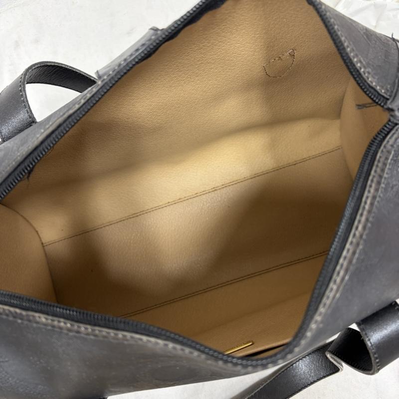 クリスチャンディオール Christian Dior ボストンバッグ ボストンバッグ vintage ヴィンテージ ミニ ボストン バッグ レザー ロゴ オーバル トロッター - ロゴ、文字 黒 / ブラック / black X 金 / ゴールド / gold color レディース USED 古着 中古 50160295