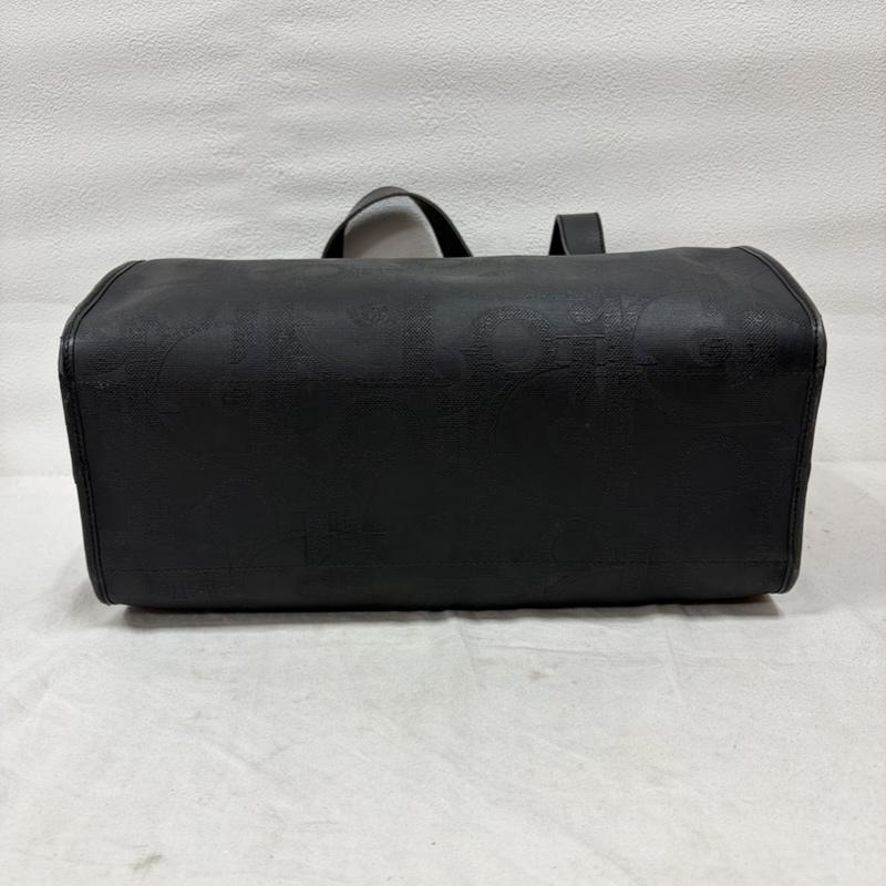 クリスチャンディオール Christian Dior ボストンバッグ ボストンバッグ vintage ヴィンテージ ミニ ボストン バッグ レザー ロゴ オーバル トロッター - ロゴ、文字 黒 / ブラック / black X 金 / ゴールド / gold color レディース USED 古着 中古 50160295