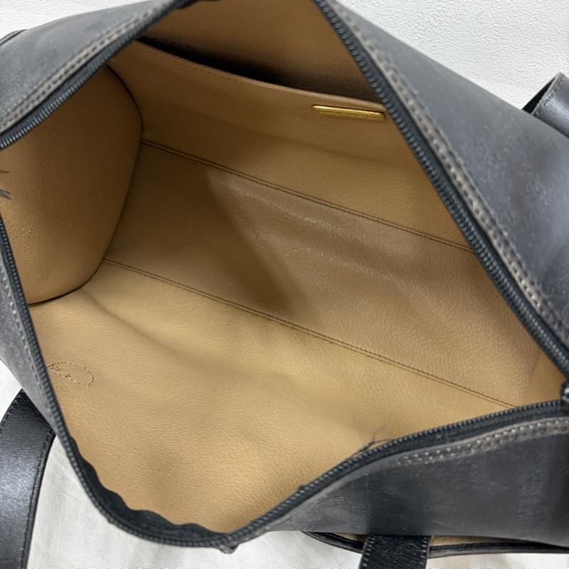 クリスチャンディオール Christian Dior ボストンバッグ ボストンバッグ vintage ヴィンテージ ミニ ボストン バッグ レザー ロゴ オーバル トロッター - ロゴ、文字 黒 / ブラック / black X 金 / ゴールド / gold color レディース USED 古着 中古 50160295