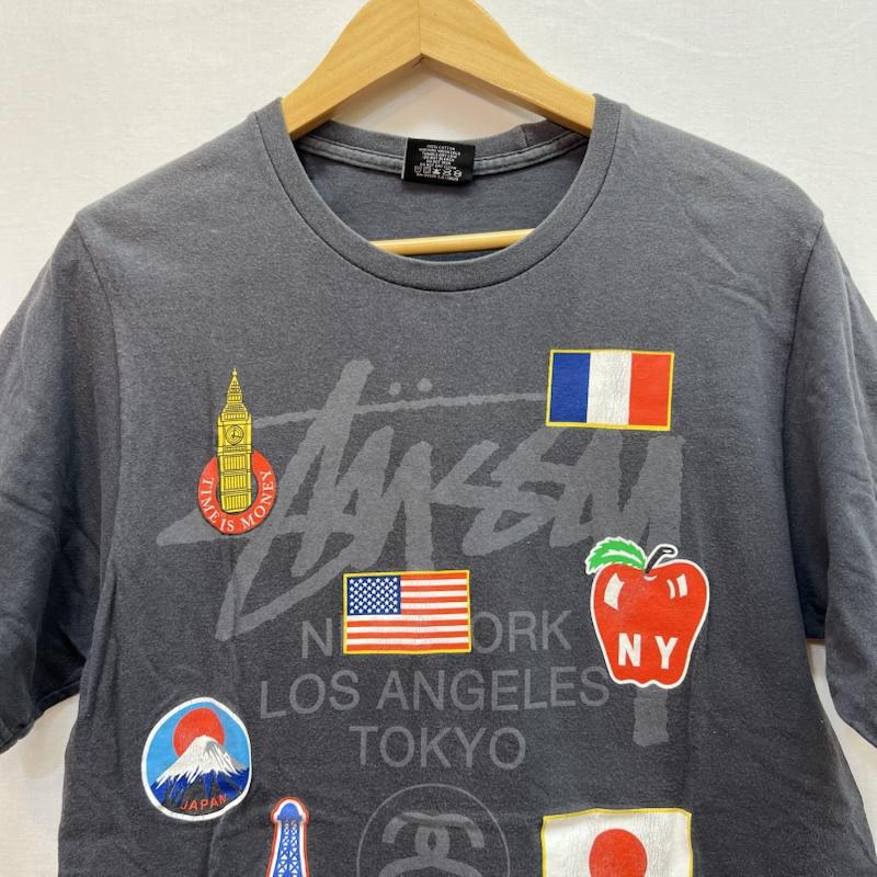 ステューシー STUSSY Tシャツ 半袖 ワールドツアー ロゴ Tシャツ S メンズ USED 古着 中古 50160298