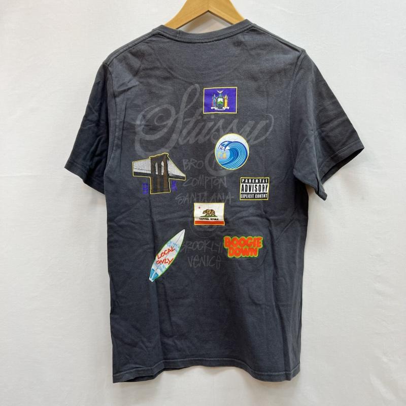 ステューシー STUSSY Tシャツ 半袖 ワールドツアー ロゴ Tシャツ S メンズ USED 古着 中古 50160298