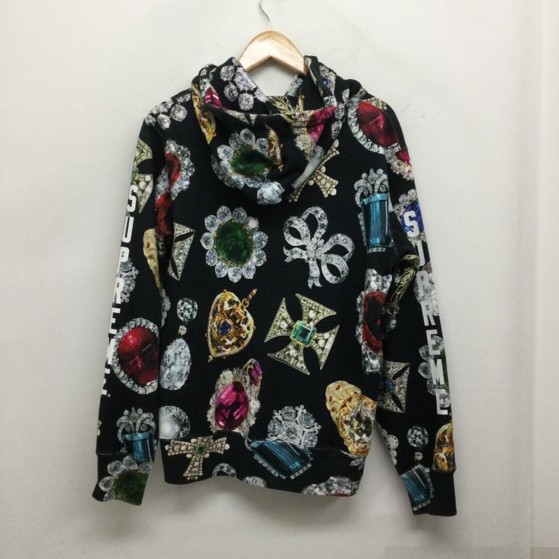 シュプリーム Supreme パーカー 長袖 シュプリーム Supreme Jewels Hooded Sweatshirt パーカー ブラック S 総柄 黒 / ブラック / black メンズ USED 古着 中古 50160303