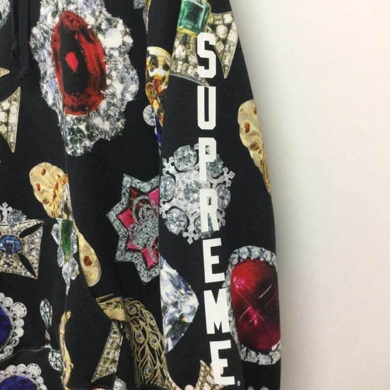 シュプリーム Supreme パーカー 長袖 シュプリーム Supreme Jewels Hooded Sweatshirt パーカー ブラック S 総柄 黒 / ブラック / black メンズ USED 古着 中古 50160303