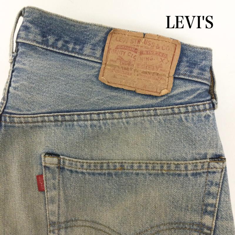 リーバイス Levi s パンツ デニム、ジーンズ Levi s リーバイス 2501-0117 デニムパンツ ロングレングスモデル 刻印524 36インチ 無地 インディゴ / インディゴ / Indigo メンズ USED 古着 中古 50160305