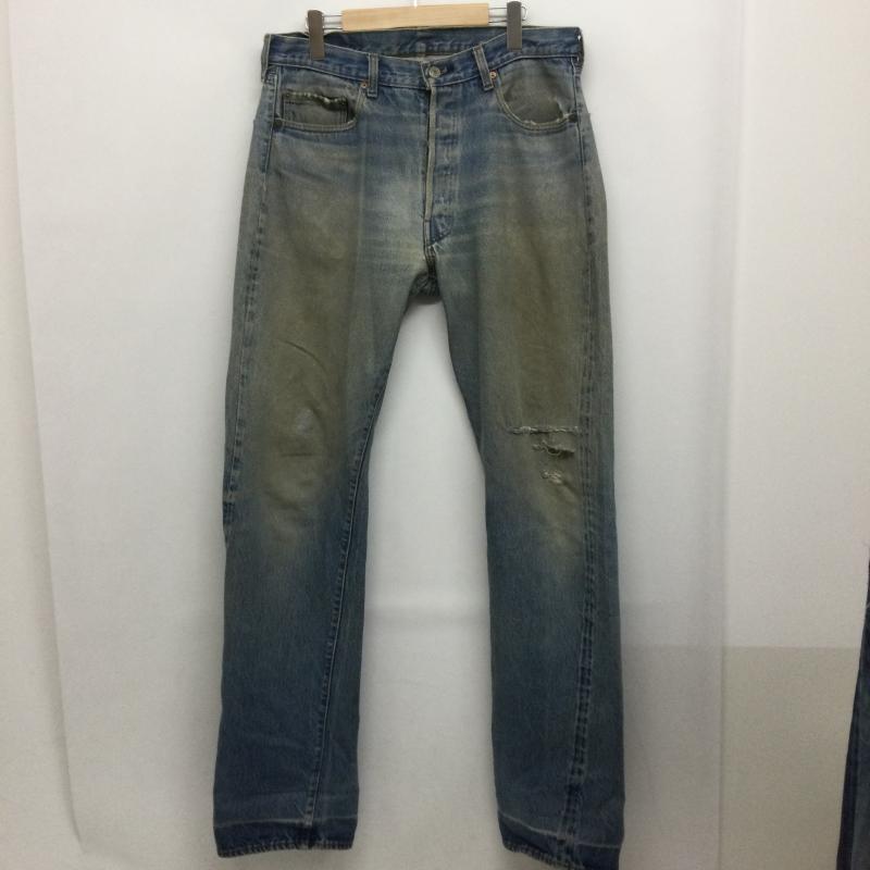 リーバイス Levi s パンツ デニム、ジーンズ Levi s リーバイス 2501-0117 デニムパンツ ロングレングスモデル 刻印524 36インチ 無地 インディゴ / インディゴ / Indigo メンズ USED 古着 中古 50160305