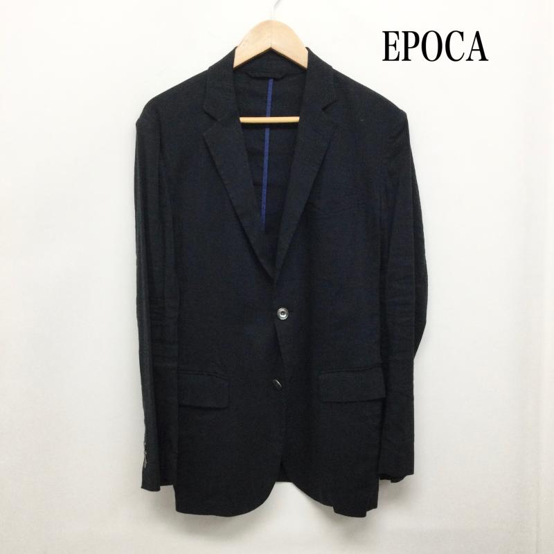 エポカウォモ EPOCA UOMO ジャケット、上着 ジャケット、ブレザー EPOCA　M1E32-312-29　テーラードジャケット　1枚仕立て　麻　夏用 46 無地 紺 / ネイビー / navy メンズ USED 古着 中古 50160306