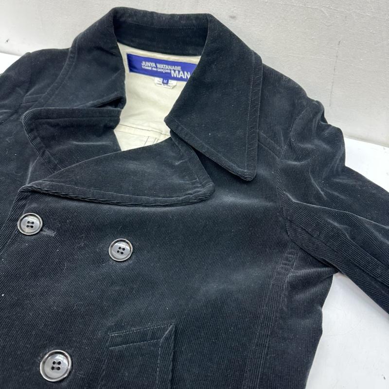 ジュンヤワタナベコムデギャルソンマン JUNYA WATANABE COMME des GARCONS MAN コート ピーコート 02AW コーデュロイ ピーコート YG-C030 M 黒 / ブラック / black メンズ USED 古着 中古 50160309