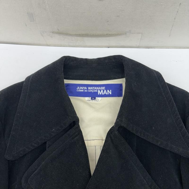 ジュンヤワタナベコムデギャルソンマン JUNYA WATANABE COMME des GARCONS MAN コート ピーコート 02AW コーデュロイ ピーコート YG-C030 M 黒 / ブラック / black メンズ USED 古着 中古 50160309