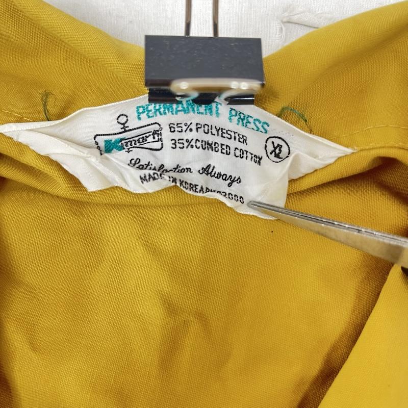 ＵＳフルギ US古着 ジャケット、上着 ジャケット、ブレザー 70s 80s permanent press スイングトップ 片爪 ジップ XL 無地 黄 / イエロー / yellow メンズ USED 古着 中古 50160322