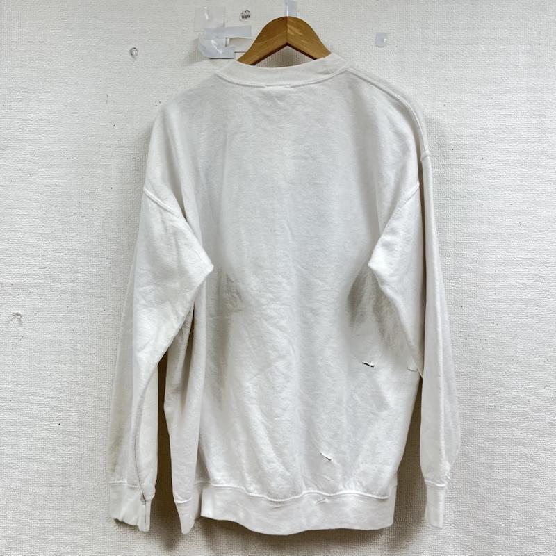 ディズニー Disney トレーナー 長袖 90s Vintage disney store ミッキーマウス スウェット L プリント 白 / ホワイト / white メンズ USED 古着 中古 50160328