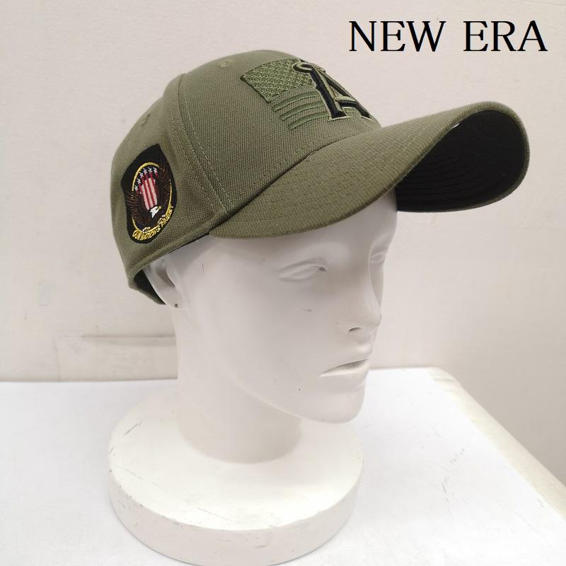ニューエラ NEW ERA 帽子 キャップ 2023 軍隊記念 モデル アームド フォーシズ デー エンゼルス キャップ L/XL - オリーブグリーン / オリーブグリーン / メンズ USED 古着 中古 50160339