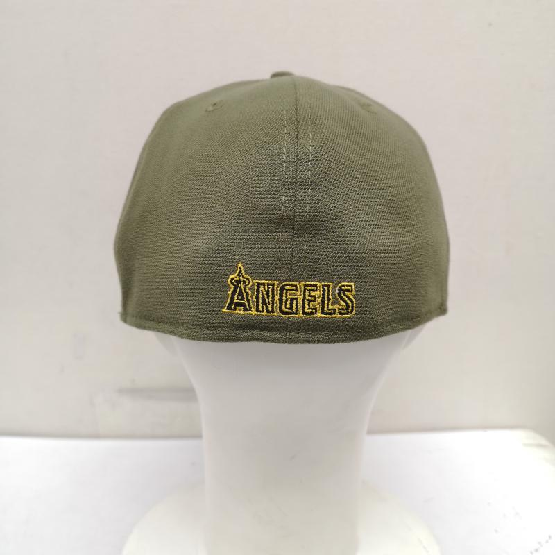 ニューエラ NEW ERA 帽子 キャップ 2023 軍隊記念 モデル アームド フォーシズ デー エンゼルス キャップ L/XL - オリーブグリーン / オリーブグリーン / メンズ USED 古着 中古 50160339