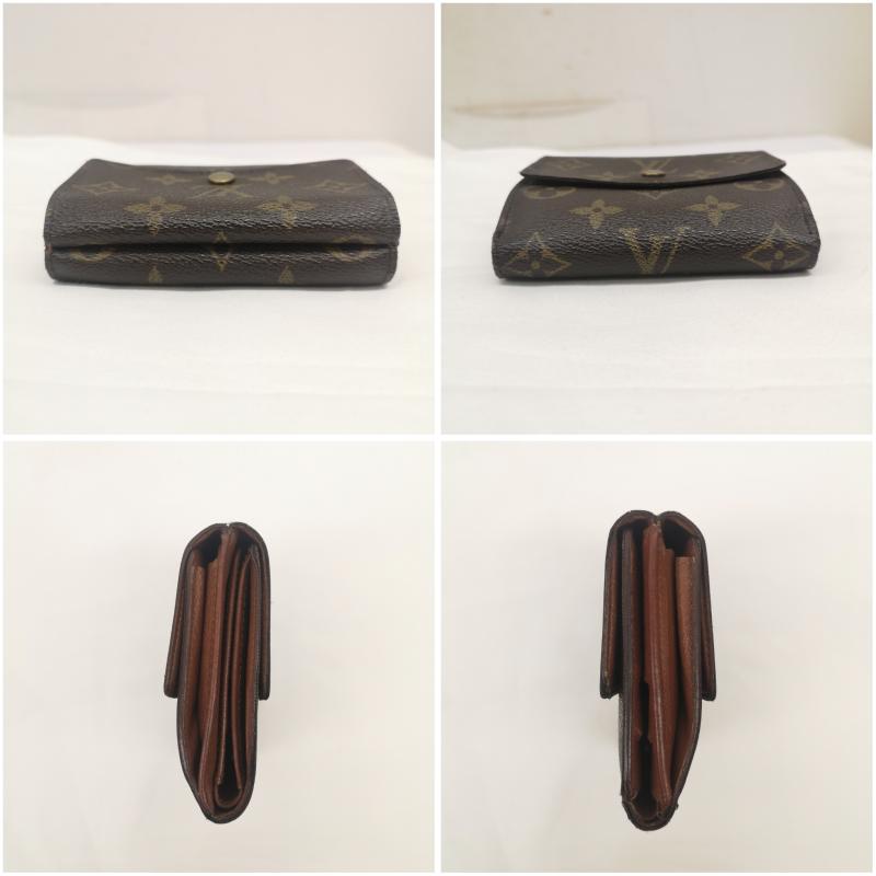 ルイヴィトン LOUIS VUITTON 財布 二つ折り 折りたたみ財布 モノグラム ポルトモネビエ カルトクレディ M61652 - 茶 / ブラウン / brown レディース USED 古着 中古 50160345