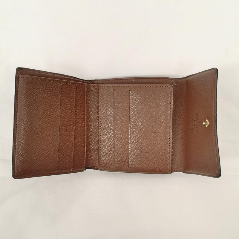 ルイヴィトン LOUIS VUITTON 財布 二つ折り 折りたたみ財布 モノグラム ポルトモネビエ カルトクレディ M61652 - 茶 / ブラウン / brown レディース USED 古着 中古 50160345
