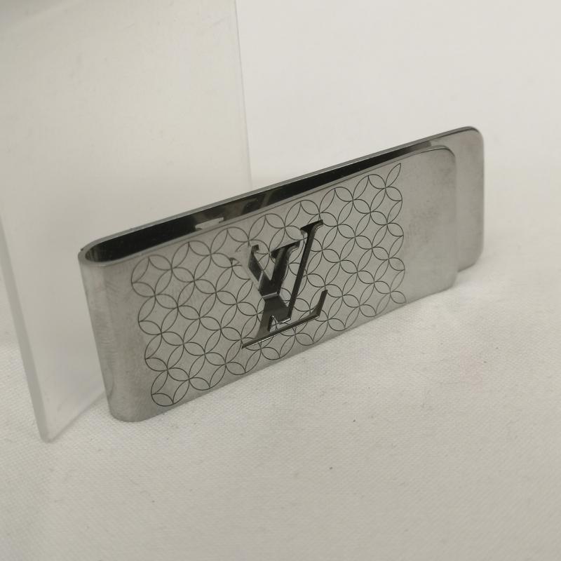 ルイヴィトン LOUIS VUITTON ファッション小物 マネークリップ ビルクリップ シャンゼリゼ M65041 シルバー スティール マネー クリップ - 銀 / シルバー / silver color メンズ USED 古着 中古 50160351