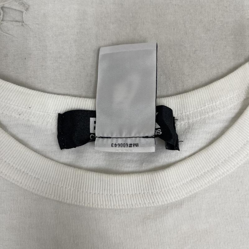 ブラックコムデギャルソン BLACK COMME des GARCONS Tシャツ 半袖 NIKE コラボ 日本製 音符 ロゴ プリント Tシャツ 1S-T101 XL 白 / ホワイト / white メンズ USED 古着 中古 50160356